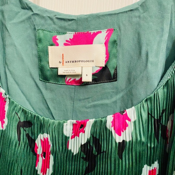 Anthropologie Mireille Floral Pleated Dress - Picture 4 of 4